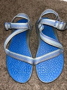 Blue Strapped Chaco Sandals